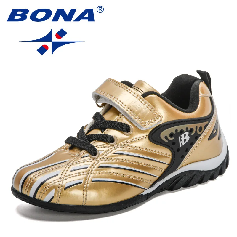 

BONABONA 2022 New Designers Sports Shoes High Quality Outdoor Sneakers Boys Girls Leisure Trainers Shoe Kids Casual Soccers Chil