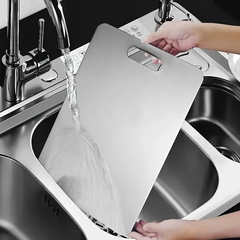 Thickened Stainless Steel Cutting Board Antibacterial and Mildew-proof Household Cutting Board Kitchen Kneading Dough Board