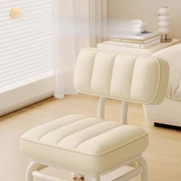 Small Stool Backrest Universal Wheel Soft Stool Children's Sofa Coffee Table Small Chair Pulley Low Stool Portable Stool 4