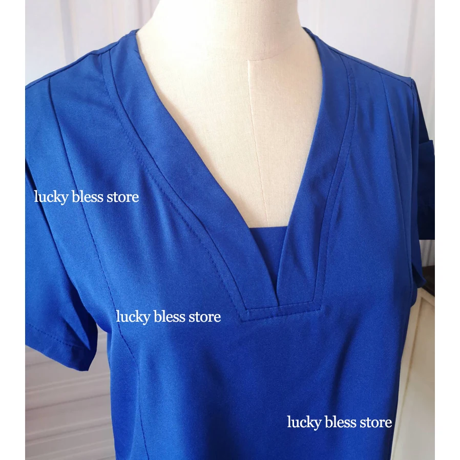 Medical Uniform Print Beauty Salon Women's Medical Doctor Uniform Operating Room Scrubs Sets Suits Nurse Clothes Overalls