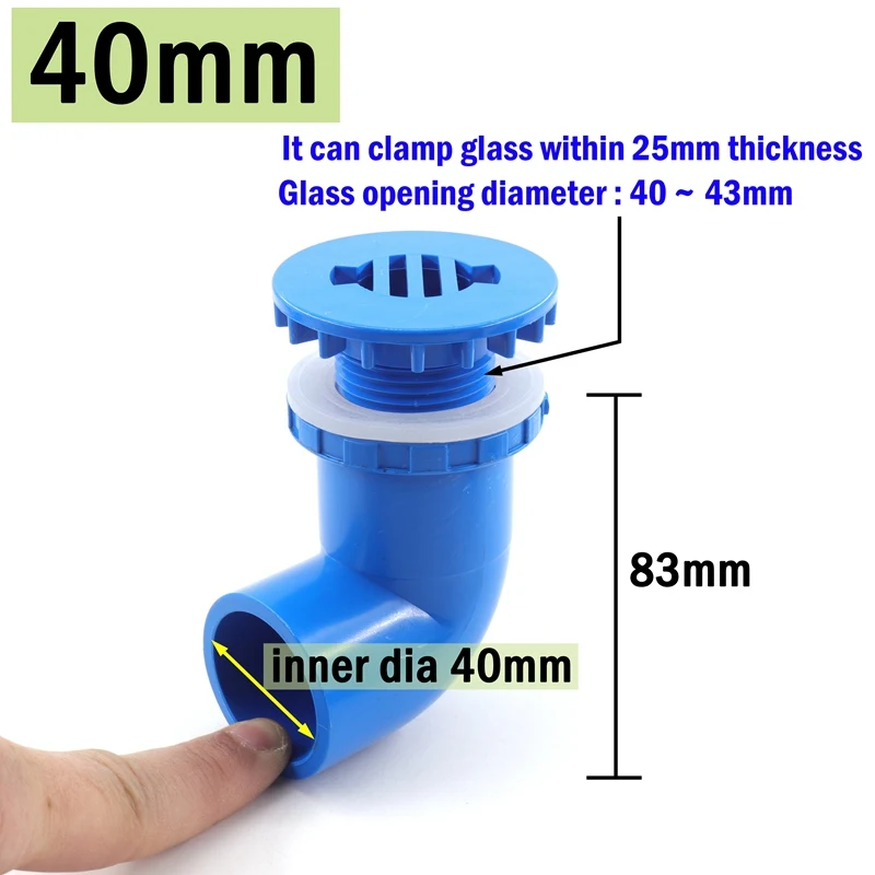 20 25 32 40 50 63 75-160 Mm ID 45 Gradi Gomito Tubo In PVC - Foto 6