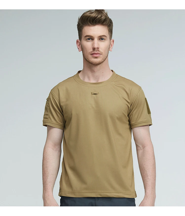 남성용 반팔 군용 전술 티셔츠, 운동 체육관 훈련 육군 셔츠, 야외 하이킹 운동 셔츠