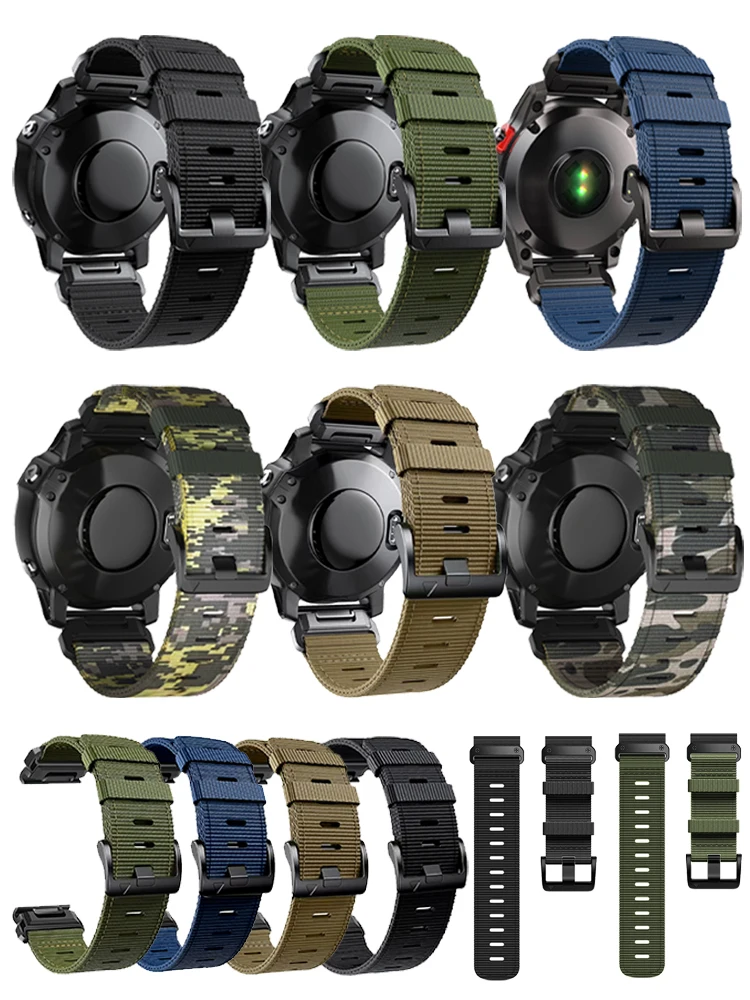 Premium Nylon Strap - QuickFit 22mm/26mm - Durable, Versatile Sports Band