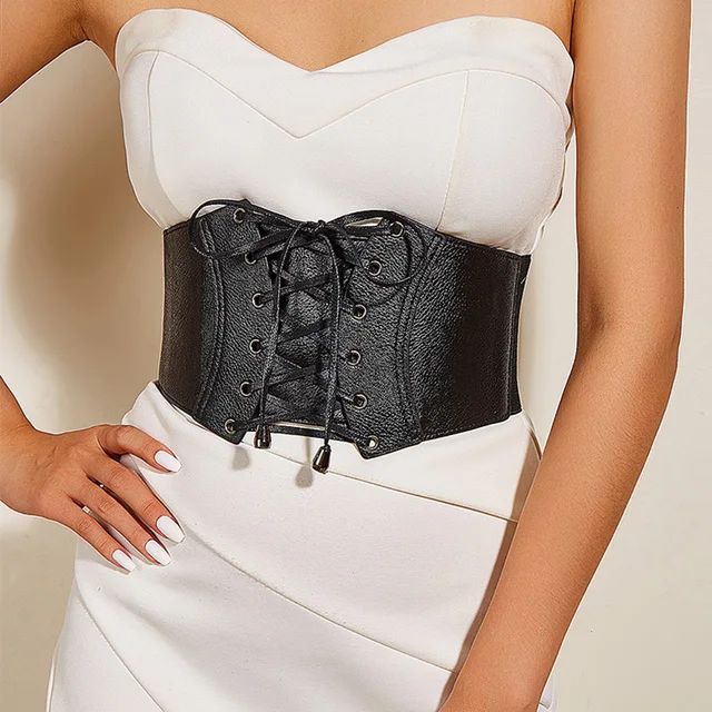 Fashion Elastic Corset Wide Belt For Women Luxury Brand Designer Waist Strap Female Dress Skirt Coat Decorative Girdle 1