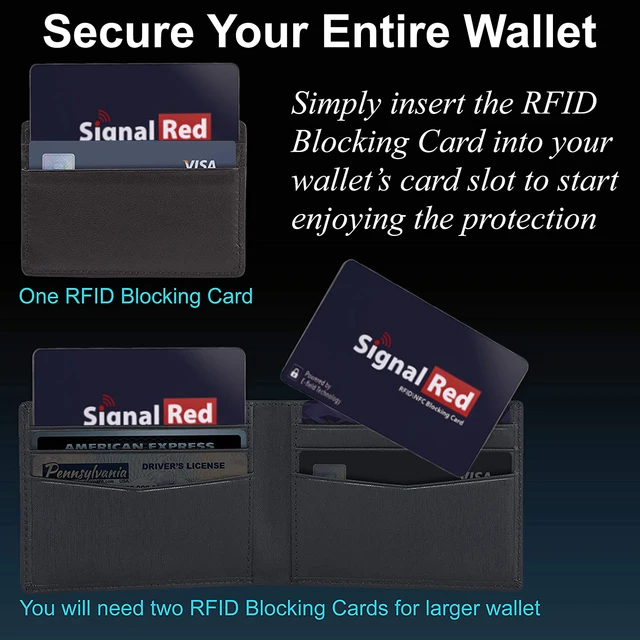 1Pc RFID Blocking Cards Contactless NFC Debit Credit Card Passport Protector Blocker Set Smart Anti-theft Design Perfectly Fits 5