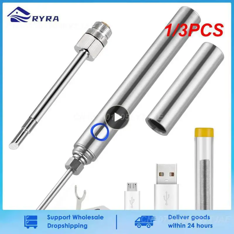 

1/3PCS Hot !1115K/510 Interface Soldering Iron Tip Mini Portable USB Soldering Iron Tip Welding Rework Accessories Tool Parts 8W