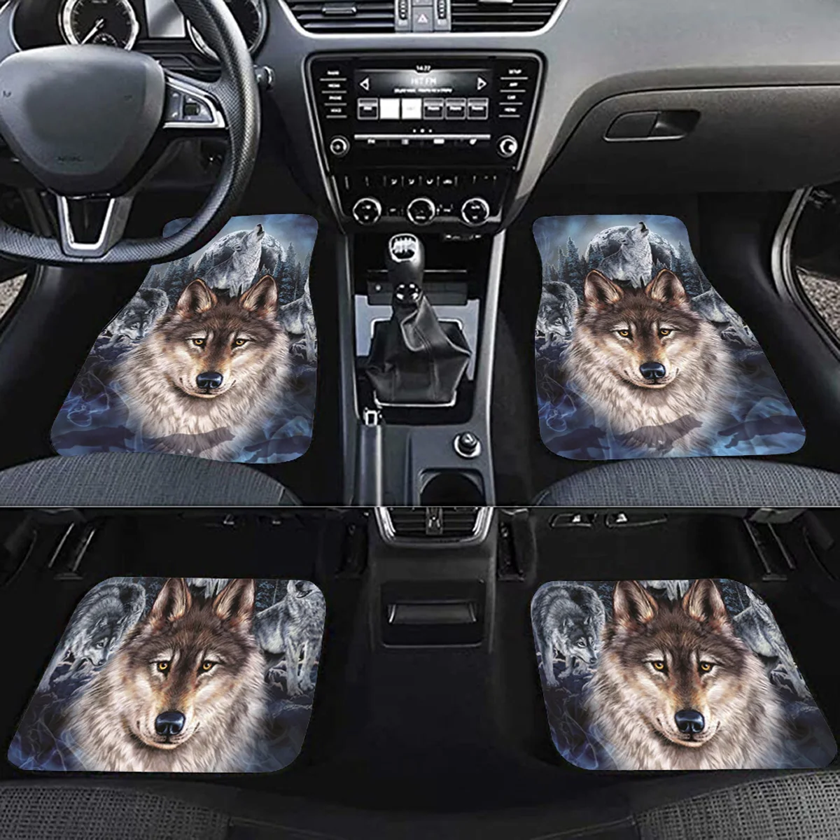 

Wolf floor mats are suitable for cars, trucks, carpets, men's and women's general cars, interior accessories, floor mats, and ca
