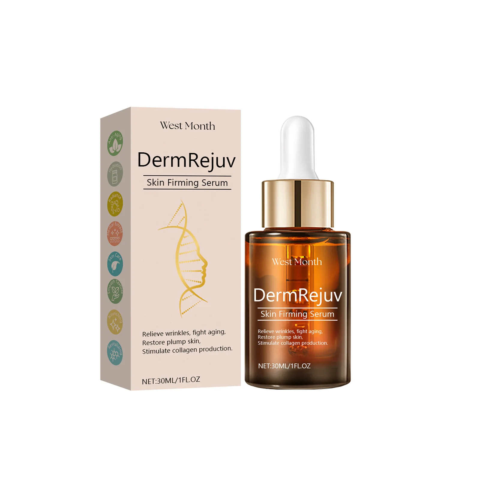 Skin Firming Essence Relieve Wri-nkles Anti Ag-ing Lighten Fine Lines Lifting Even Skin Tone Moisturizing Hydrating Facial Serum 2