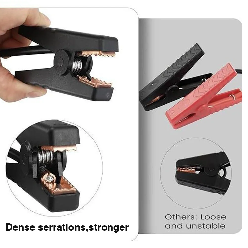 18V Jumper Cable Clamps Automotive Booster Cable Auto Booster Cable for Most 12V Motorcycles Cars SUVs