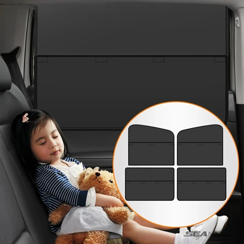 Enhanced Magnetic Car Sunshade Cover with UV Protection and Thicken Middle Paste Design
