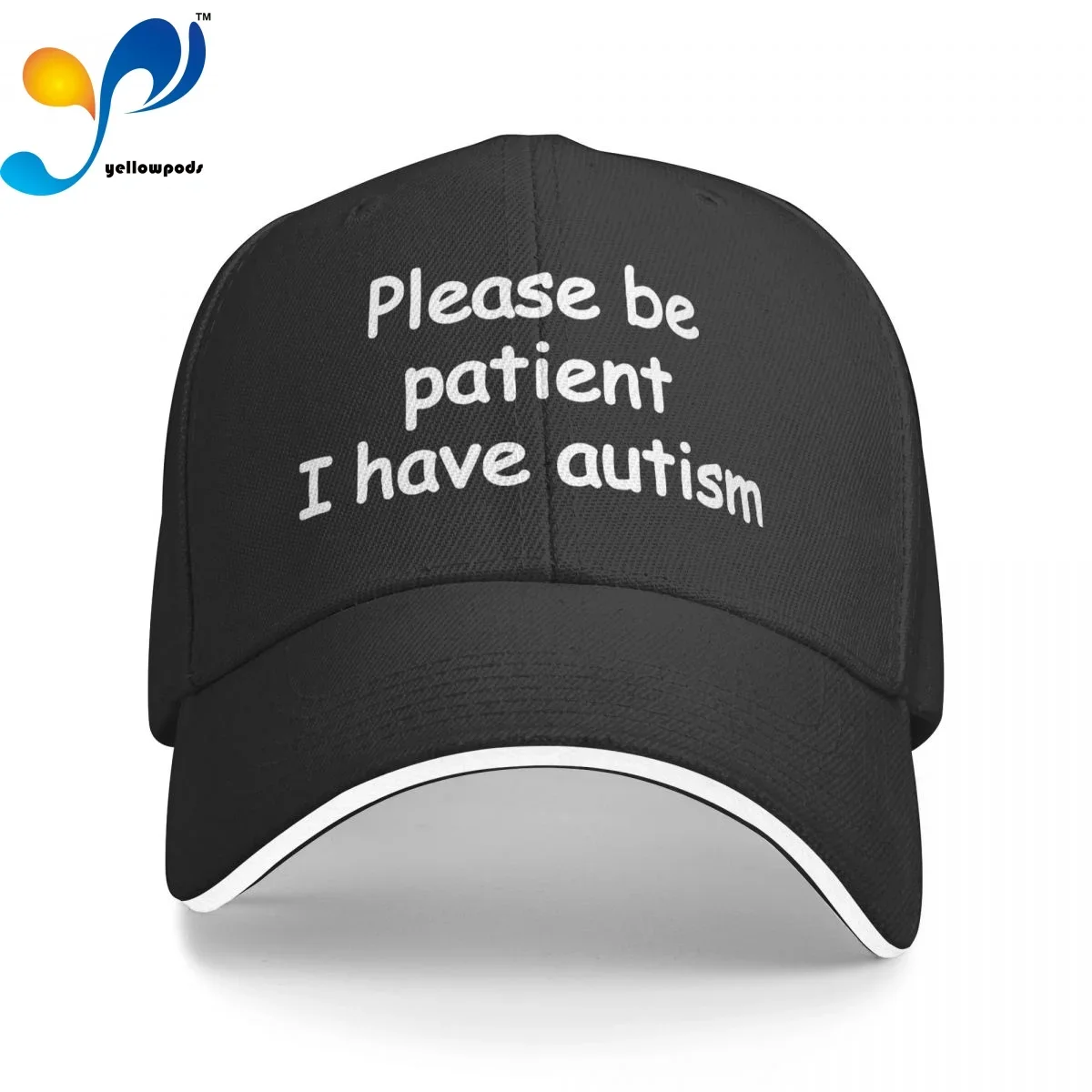 

Please Be Patient I Have Autism Trucker Cap Snapback Hat for Men Baseball Mens Hats Caps for Logo