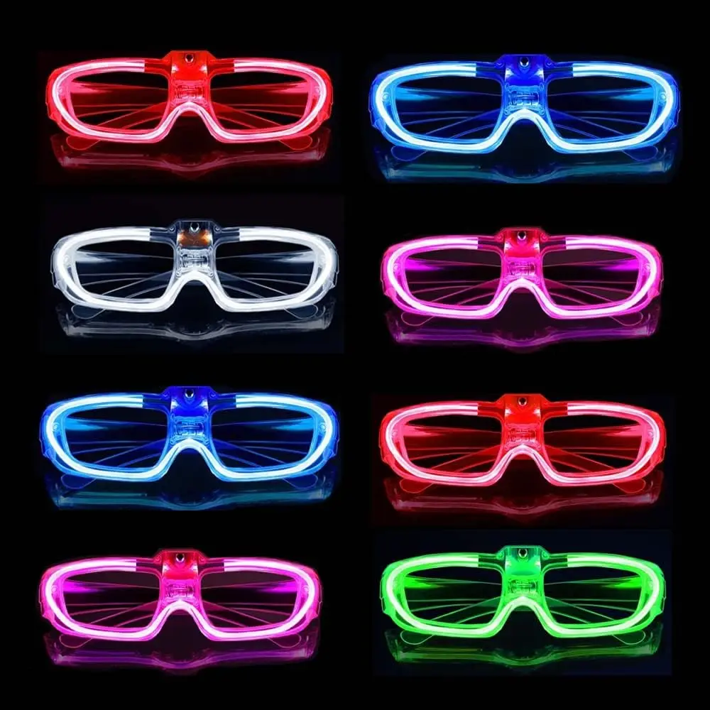 

Wedding Birthday Party LED Glasses Glow in theparty Supplies 5 Colors Light up Glow Sticks Glasses for kids Adults Glowing Toys