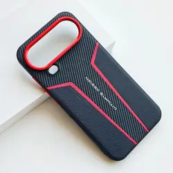 Luxe PU leren schokbestendige beschermende achterkant voor smartphones