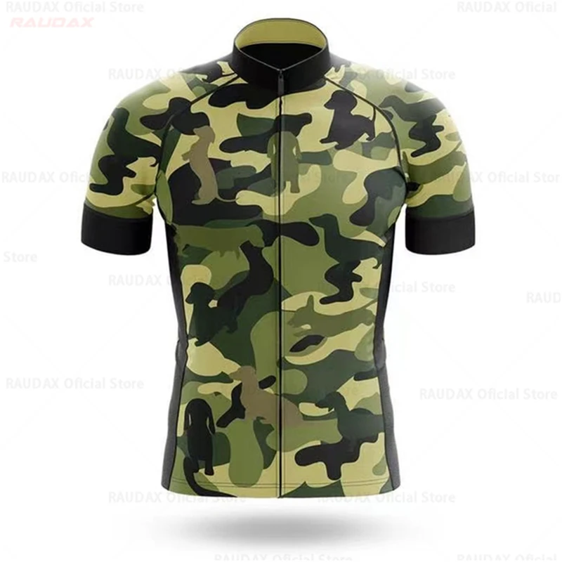 Cycling Jersey Cycling Shirt Cycling Clothing Men's Cycling Jerseys Camouflage Short Sleeve Cycling Shirts Summer Mountain Bike Clothing Breathable Road Bike Riding Jerseys