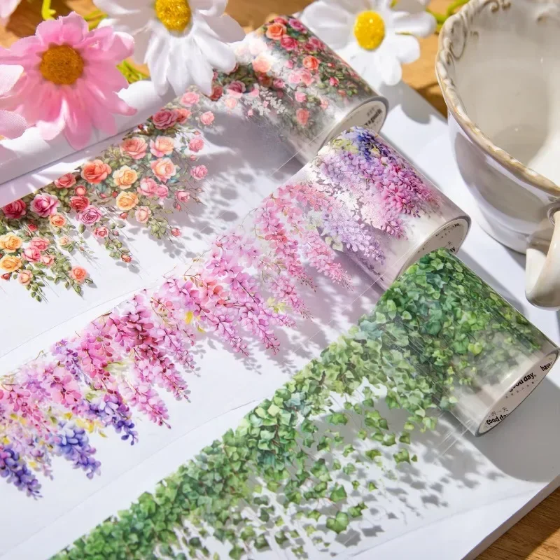1Roll Mountain Vine Handbook Stickers Tapes Adhesives DIY Decorative Recycled Package Tape Supplies Scrapbook cut 50mm*2M 5