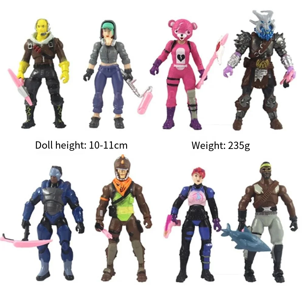 

8Pcs/Lot Game Fortress Night Anime Figures Model Action Figurine Ornament Doll PVC Collectible Desktop Decoration Toys For Kids