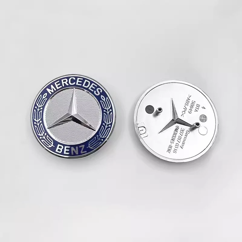 메르세데스 벤츠 AMG A C E S 클래스 CLA GLE GLC GLS CLS GLA GLK 용 자동차 금속 플랫 후드 엠블럼 프론트 배지 장식 액세서리 허브캡
