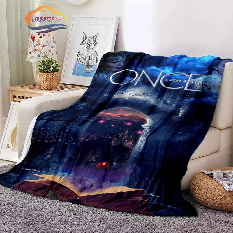 원스 어폰 어 타임 패션 캐시미어 담요, 디지털 프린트 어드벤처 공상 과학 소설 시리즈, 미국 TV 소프트 숄