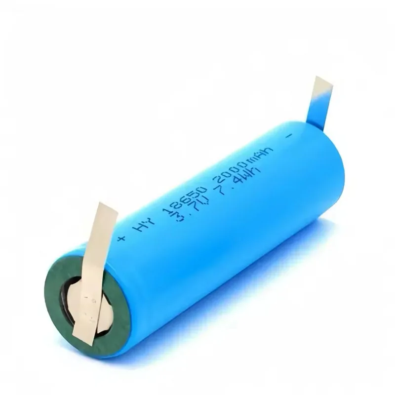 Batteria al litio ricaricabile 18650, 3,7 V, 2000 mAh, con foglio di nichel saldato, utilizzata per torce elettriche, cuffie, radio - immagine 5