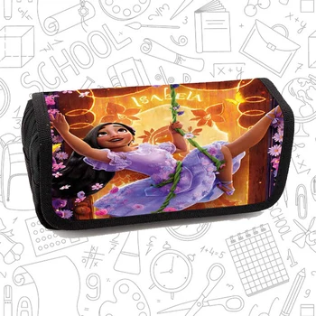Astuccio per matite Encanto per cartoni animati per bambini per la scuola Borsa per cancelleria per bambini di grande capacità Borse per matite per studenti per ragazzi e ragazze 1
