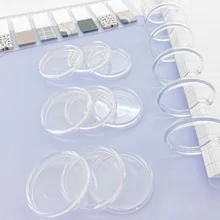 

100PCS Plastic Transparent Loose-leaf Binding Disc Buckle DIY 24MM Notebook Binding Ring Buckle Mushroom Hole Notepad Buckle