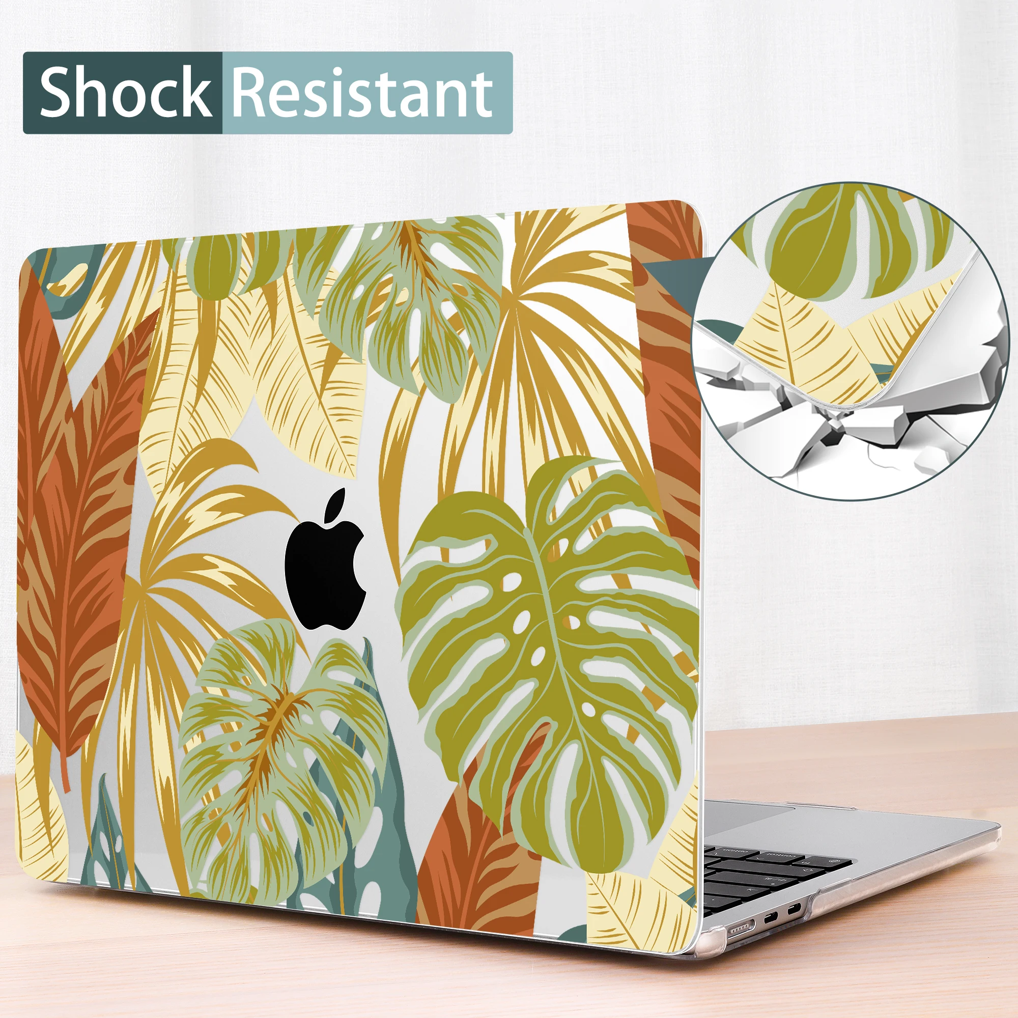 Estojo de Impressão Colorido Flor para Macbook Compatível com Retina A2941 Air 15 13 A2681 m1 A2337 Pro A2338 A2251 m2 Air 2023 - Imagem 5