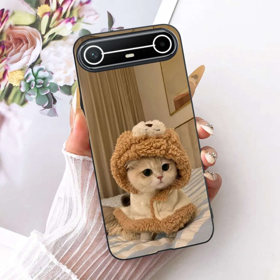 New Fashion Flower Bowknot Soft Silicone Protective Bumper Case - Slim Design