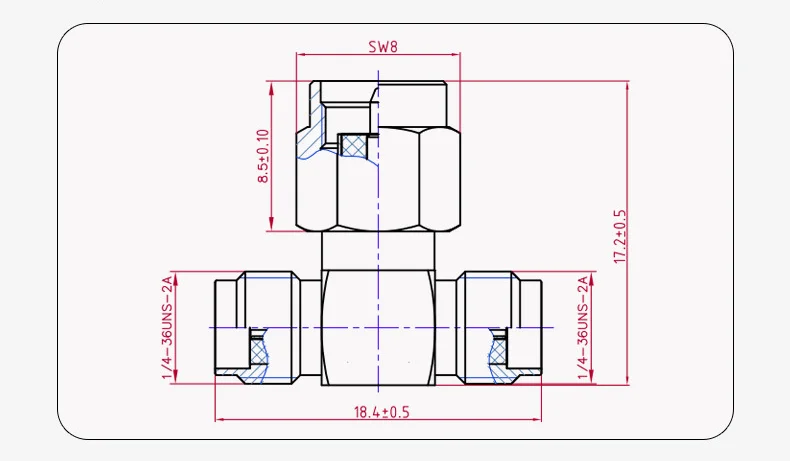 2 Stück SMA zu SMA Adapter SMA Stecker auf Buchse zu Stecker/Buchse RP-SMA Gerade 3-Wege Rechtwinklig 90 135 Grad RF-Verbinder für Antennen – Detail 12