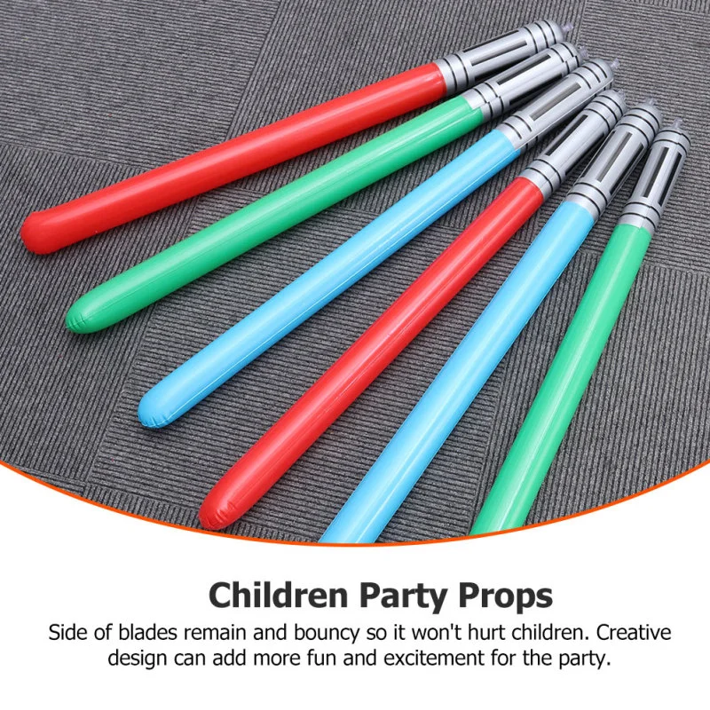 10PCS Random Color Inflatable Swords Jumbo Non-luminous toys Instruments For Children Party Kids Gift Child Concert Swords Toys