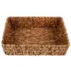 Storage Basket Wicker Woven for Bathroom Back of Toilet Organizer Water Hyacinth 4