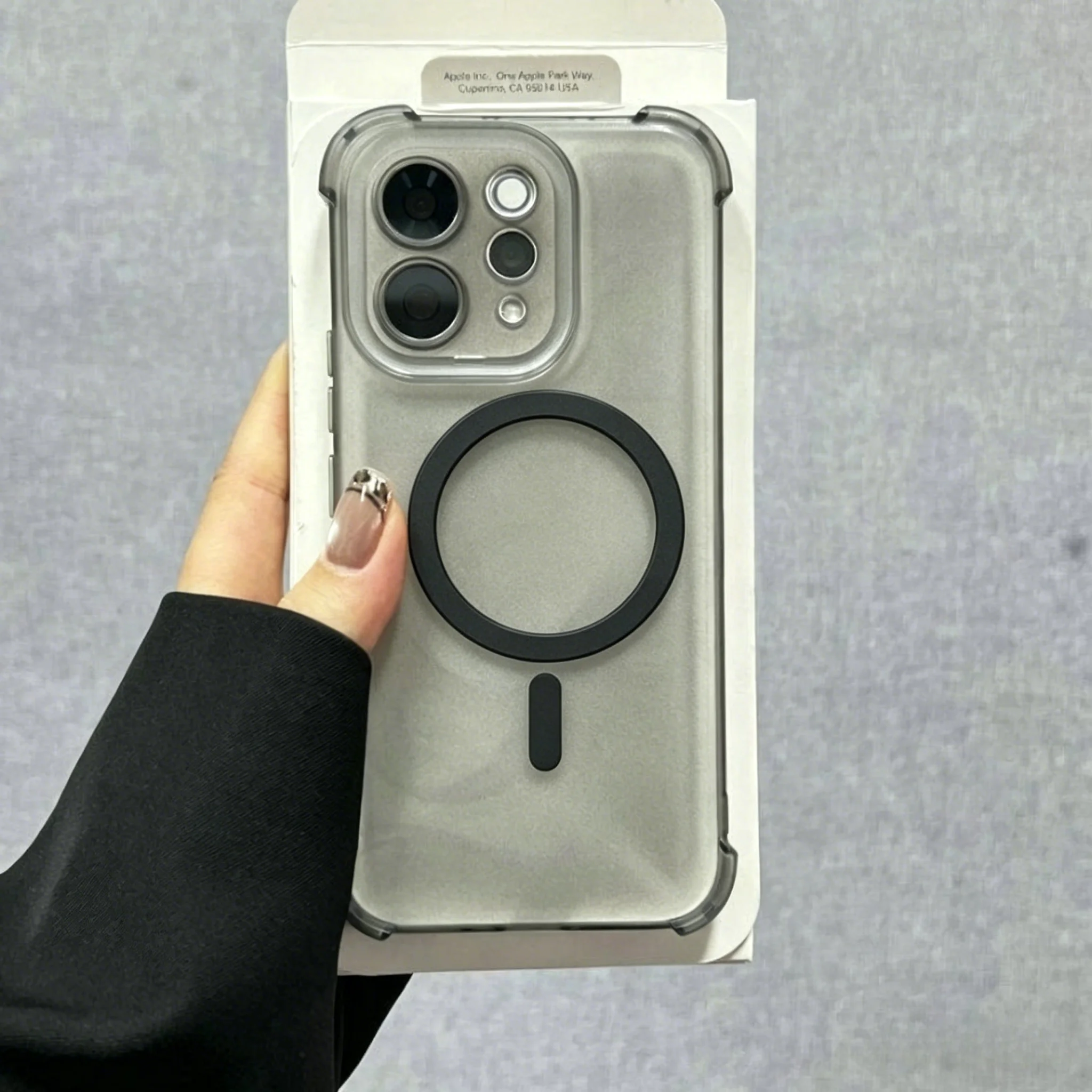 Fashion Ice Fog Frosted Magnetic Anti-Drop Phone Case