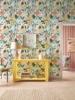 Fresh Green Floral PVC Wallpaper Elegant Spring Peel And Stick Wall Decor Casual Furniture Waterproof Cabinet Contact Paper 4