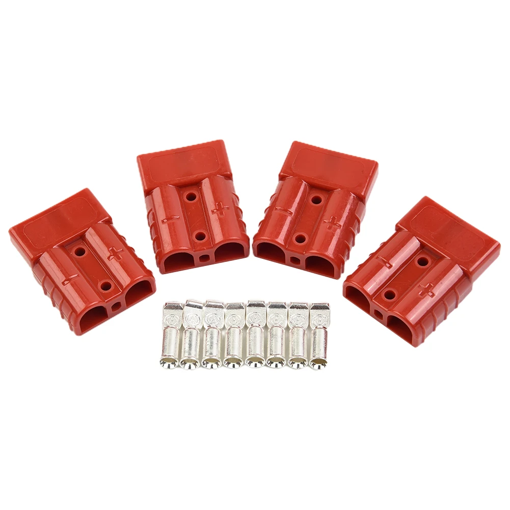 

2/4Pcs FOR ANDERSON Plug CABLE TERMINAL BATTERY POWER CONNECTOR 50 AMP 600V Plugs Terminal 6 (AWG) Electrical Parts