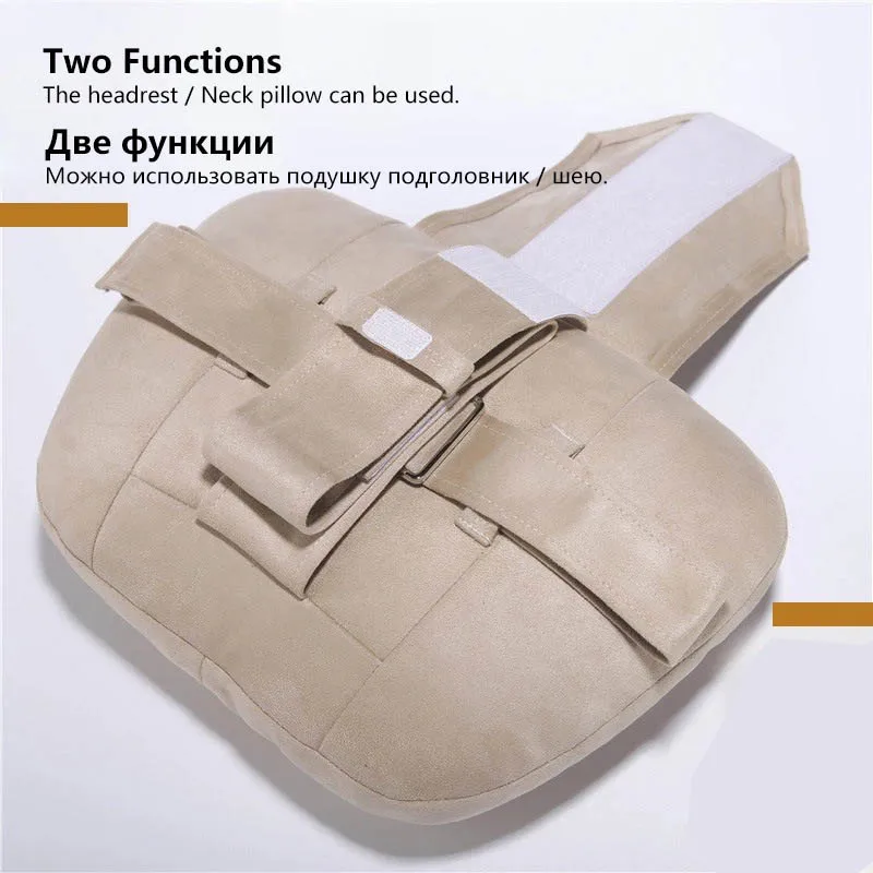 Car Neck Pillow Car Headrest Neck Support Seat Maybach Design S Class Soft Universal Adjustable Car Neck Pillow Waist pillow