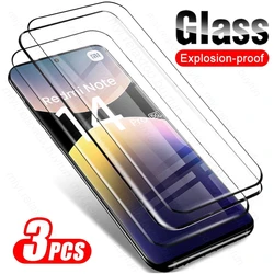 Premium 3-Pack 9D Curved Tempered Glass Screen Protector for RedmiNote14 ProPlus (3PCS-Black Edge)