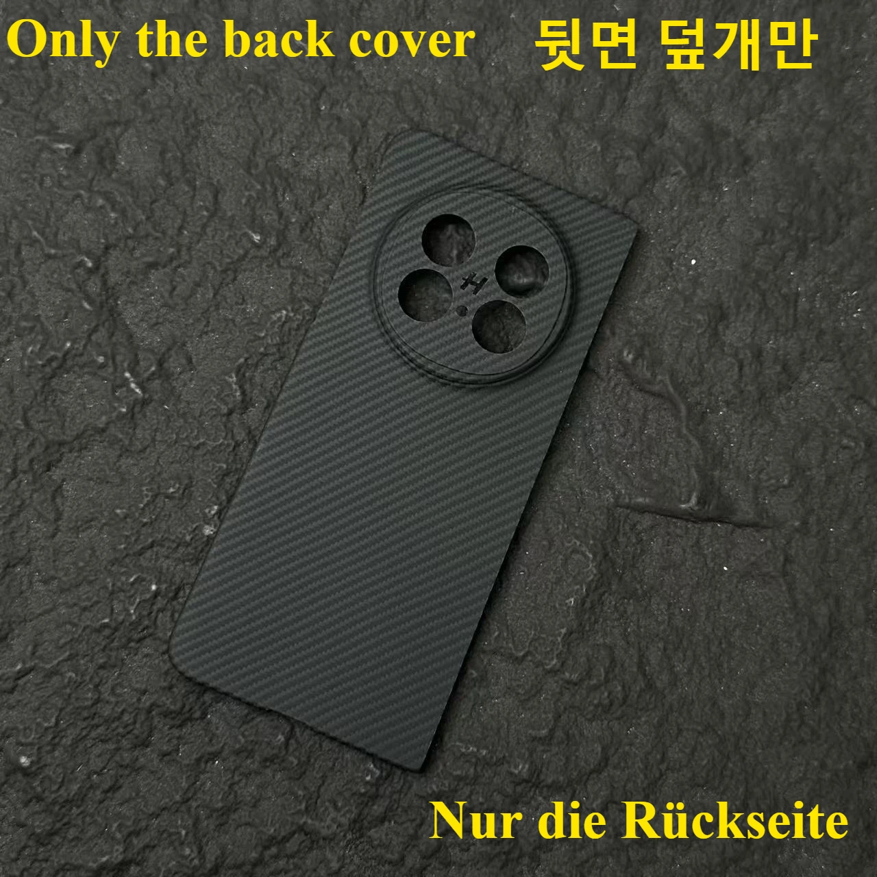 Ultra-Thin Real Carbon Aramid Fiber Folding Phone Case