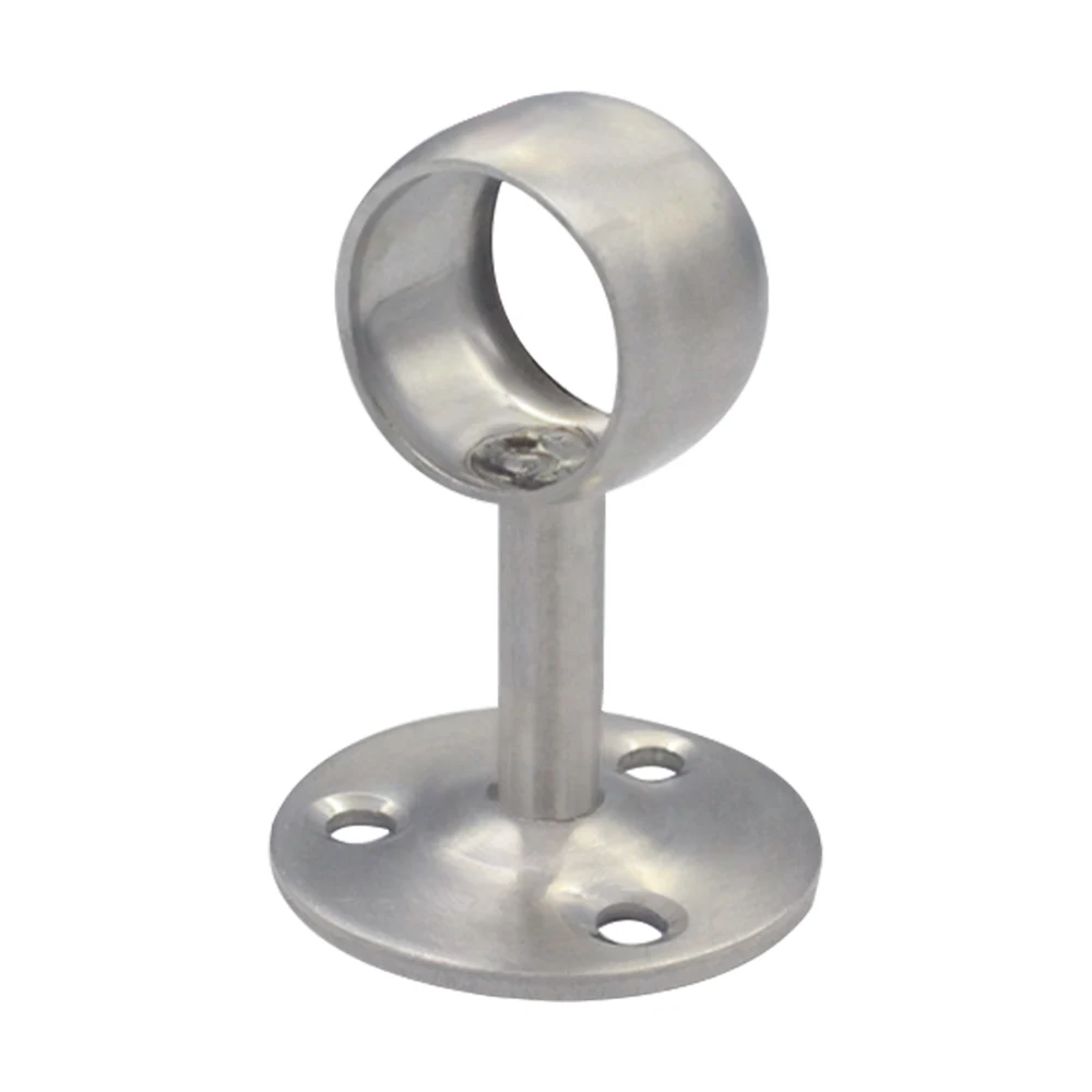 25mm 1inch Metal Flange Wardrobe Closet Rod Rail Curtain Rod Bracket For Closet Storage Ceiling Mount Curtains Shower Stand