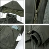2023 New Men Winter Fleece Warm Detachable Hooded Jacket Men Business Casual Large Size Outdoors Windproof Work Jacket Male Coat 6