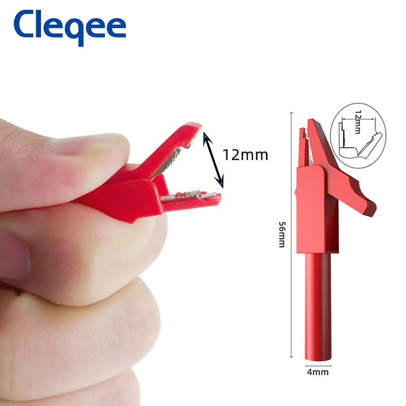 Cleqee P1300B 16PCS 4mm Banana Plug Multimeter Test Leads kit+Replaceable Test Probe Needles+Alligator Clips+Test Probe Pens