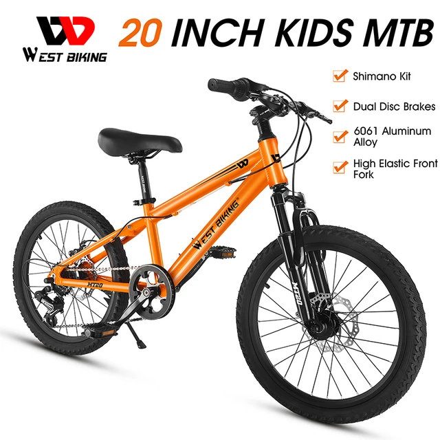 WEST BIKING-bicicleta de montaña para niño y niña, bici de 20 pulgadas con  absorción de impacto, todoterreno y velocidad Variable - AliExpress