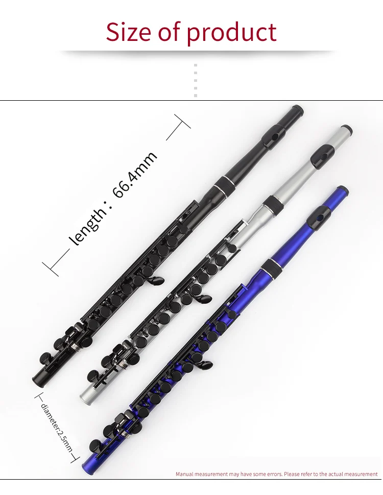 Nuvo Student Flute 2.0 - Silver/Black, Standard Fingering, Perfect