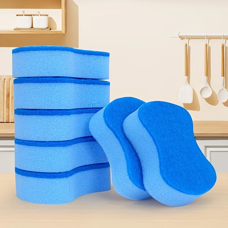 Premium Multifunctional Kitchen Cleaning Sponge Wipes - Reusable and Ideal for Dishes & Utensils Scrubbing
