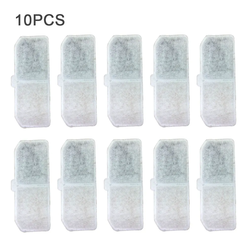 

10pcs Dog Cat Water Fountain Replacement Filters Activated Carbon Pet 104x43mm Home Cleaning Tool Remove Pollutant Practical