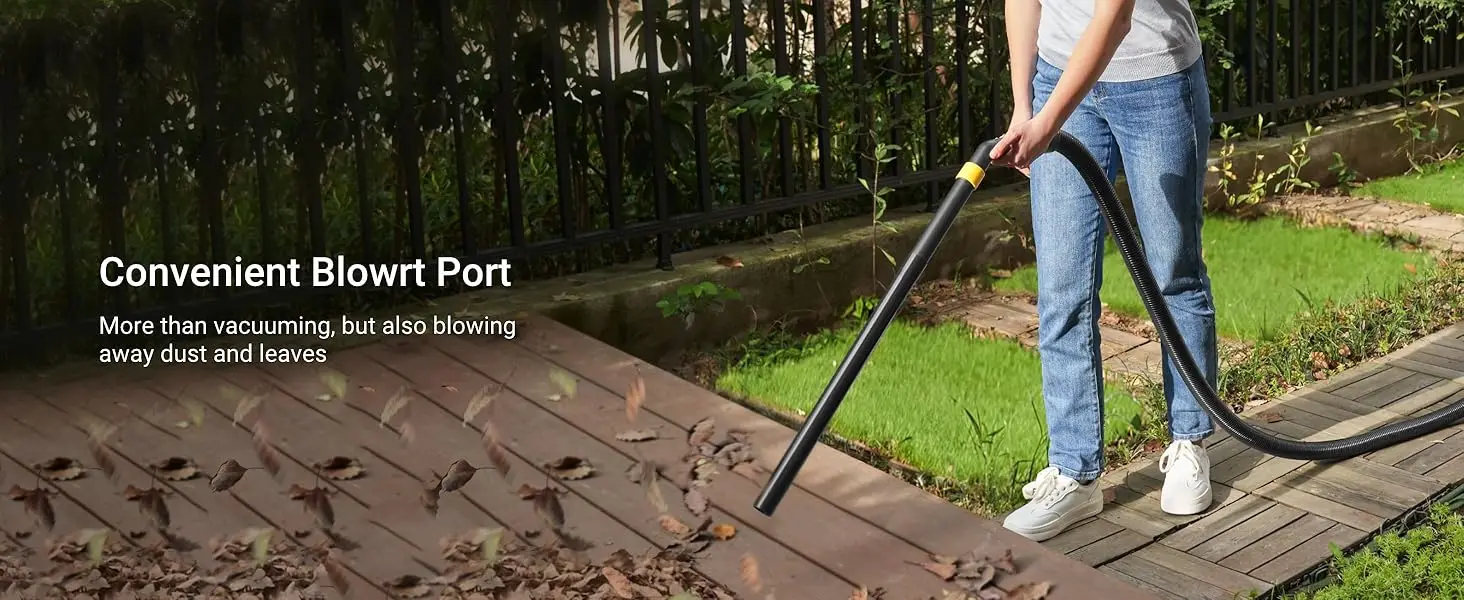 eureka mighty mite vacuum, more than vacuuming, but also blowing away dust and leaves