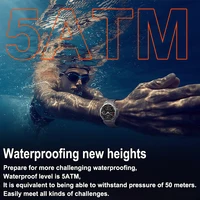 New T-Rex 3 Military Outdoor Sports Smart Watch Men GPS Motion Track 5 ATM Waterproof Heart Rate HD Bluetooth Call Smart Watch - Image 3