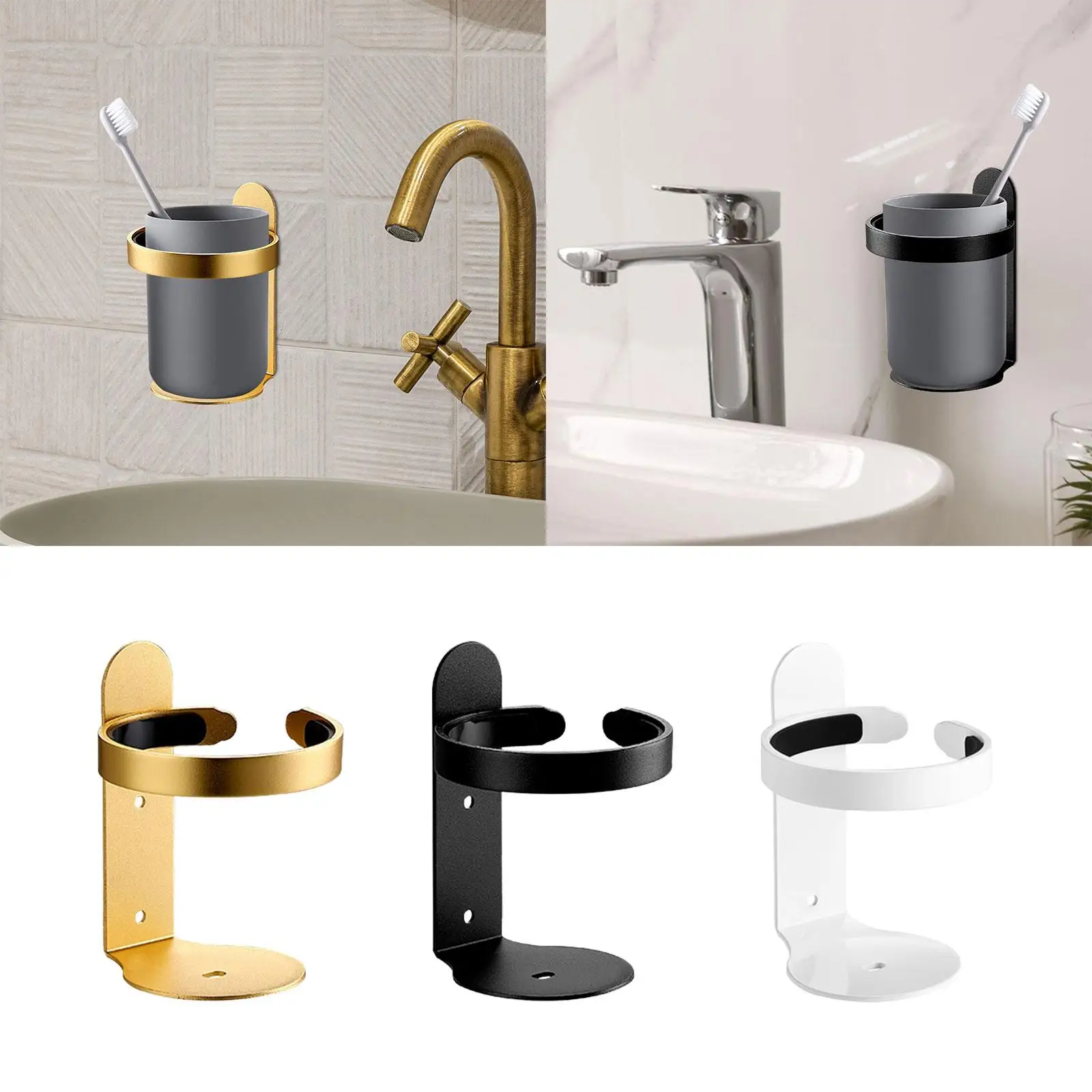 Toothbrush Holder Storage Rack Bathroom Shower Accessory Multi Functional Wall Mounted Rustpoof Shampoo Bottle Rack Hook