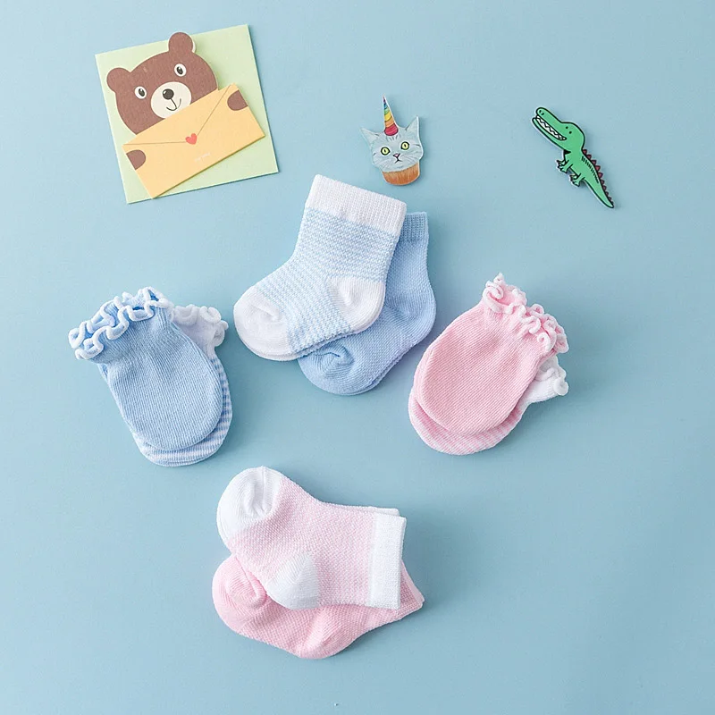 Baby Mittens 0-6Month Newborn Gloves Anti Scratch Cotton