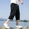 Summer Casual Linen Short Pants New Cotton Straight Mens Lightweight Shorts Large Solid Color Gym Fifth Beach Short Pants 5