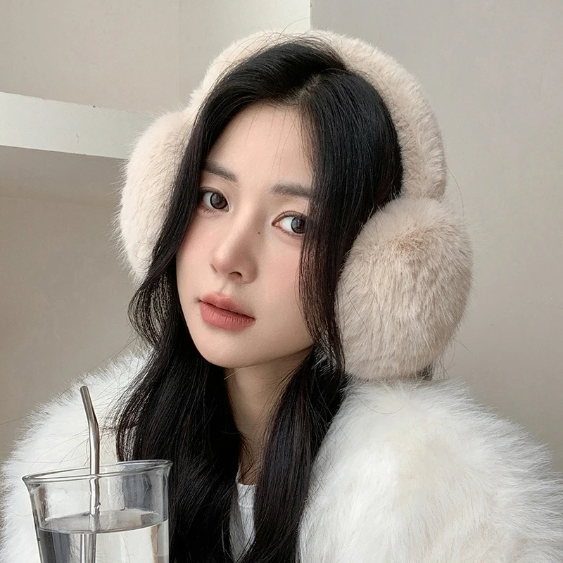 Soft Plush Ear Warmer Winter Earmuffs Outdoor Cold Protection Folding Earflap warm earmuffs