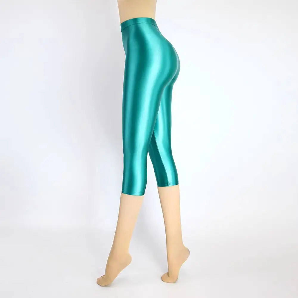 77cm Length Summer Spring Sexy Women Seventh-Length Leggings Casual Plus Size High Waist Tight Shorts Bottoms